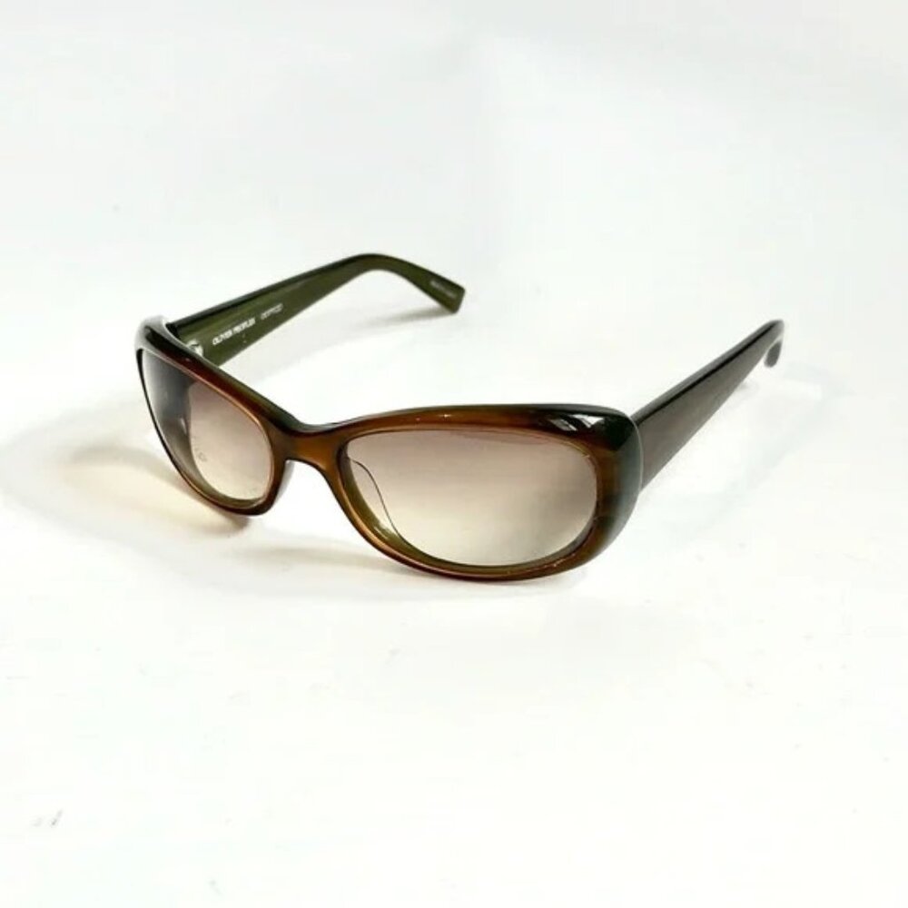 Oliver Peoples Phoebe Brown Rectangular Sunglasses